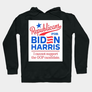 Republicans For Biden, I can't support the GOP candidate Hoodie